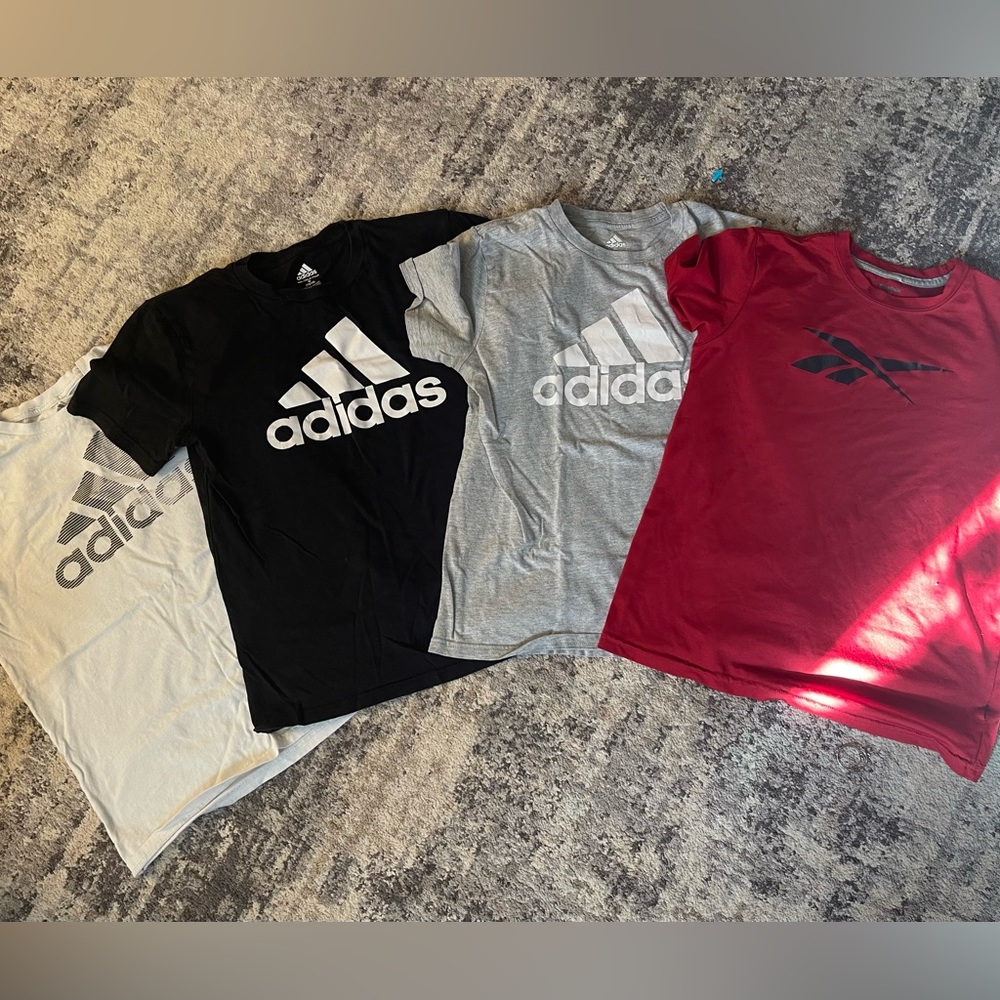 Boys Adidas and Reebok Shirt Lot - size Medium 10/12